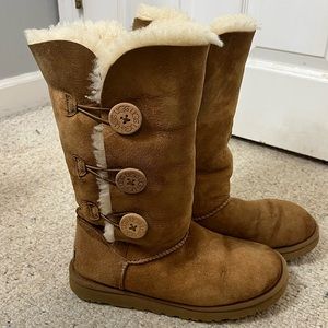 Ugg Bailey 3 Button Tall Chestnut Brown Boots
